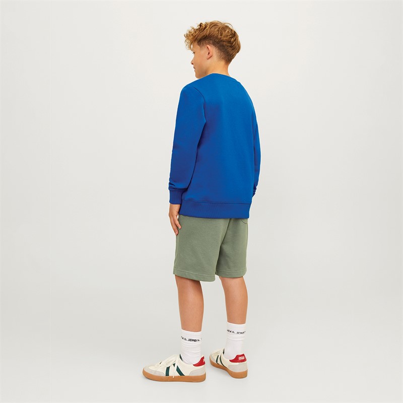 JACK & JONES Bluza z z logo góry dla chłopca kolor lapis lazuli