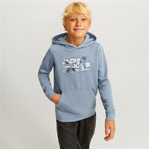 JACK & JONES Hoodie mit Logo Junge  Flint Stone Outdoor
