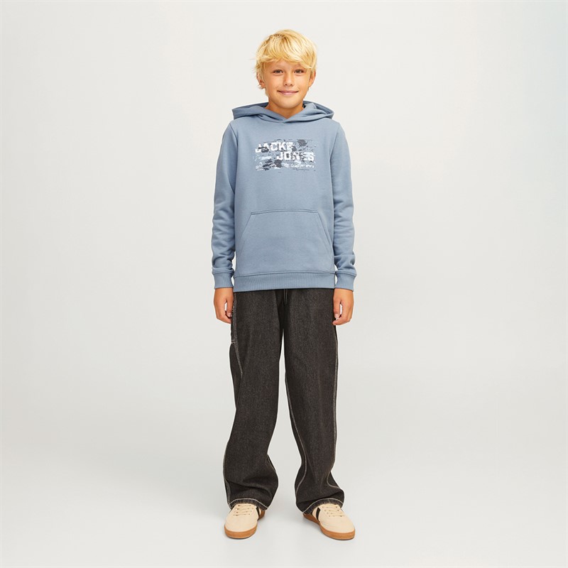 JACK & JONES Hættetrøje med logo til Drenge Udendørs Flint Stone