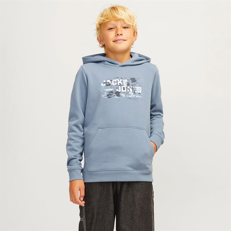 JACK & JONES Hættetrøje med logo til Drenge Udendørs Flint Stone