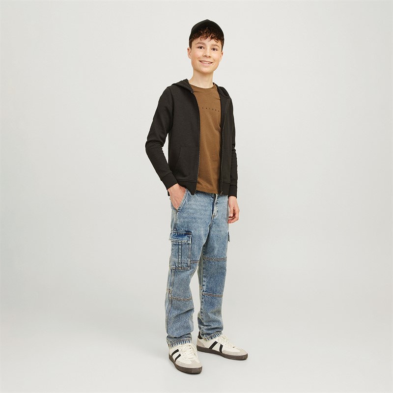 JACK AND JONES Pantalon cargo en jean Bleu Garçon Chris Wade