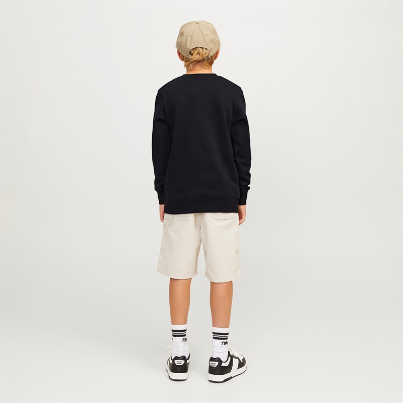 JACK AND JONES Jungen Mountain Logo Sweatshirts Schwarz