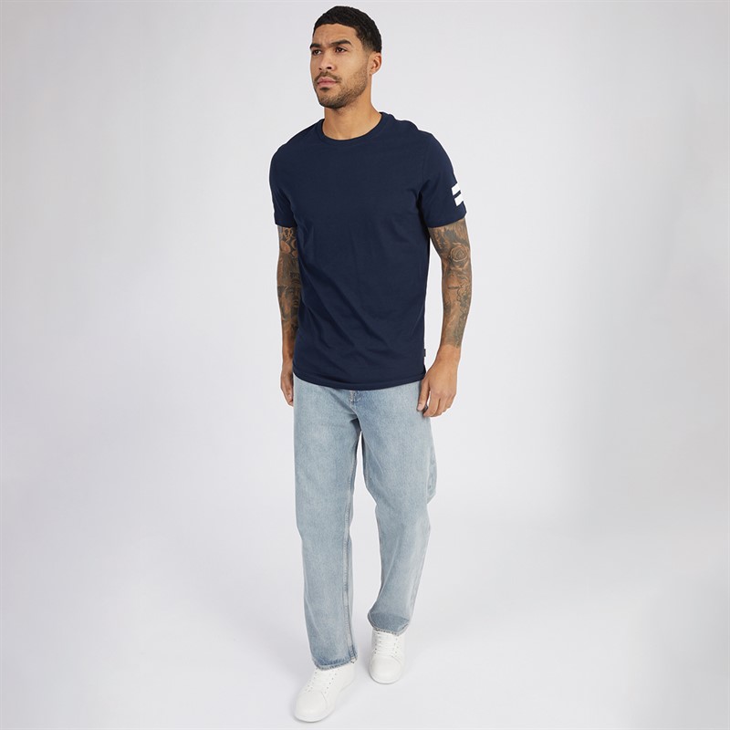JACK & JONES Mens Boro T-Shirt Navy Blazer