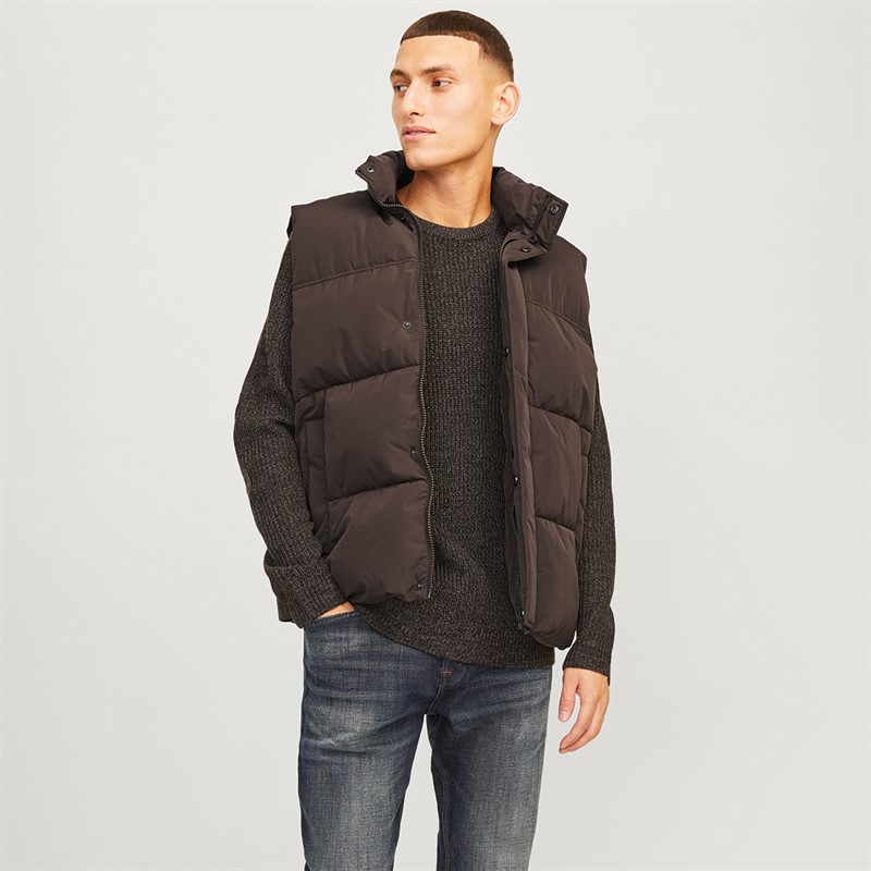 JACK AND JONES Mens Bradley Bodywarmer Mulch