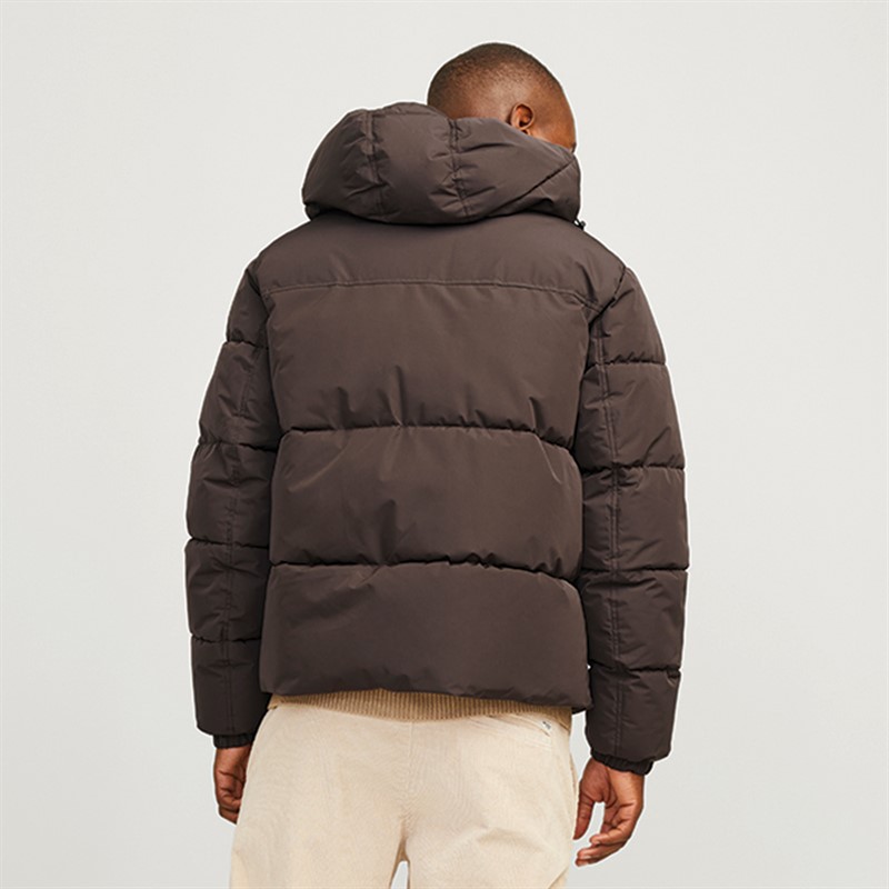 JACK & JONES Mens Bradley Puffer Jacket Mulch