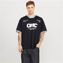 JACK AND JONES Mens Reflex Football Jersey Black