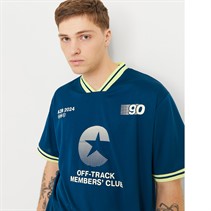 JACK AND JONES Mens Reflex Football Jersey Poseidon