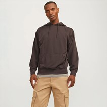 JACK AND JONES Mens Charge Hoodie Mulch