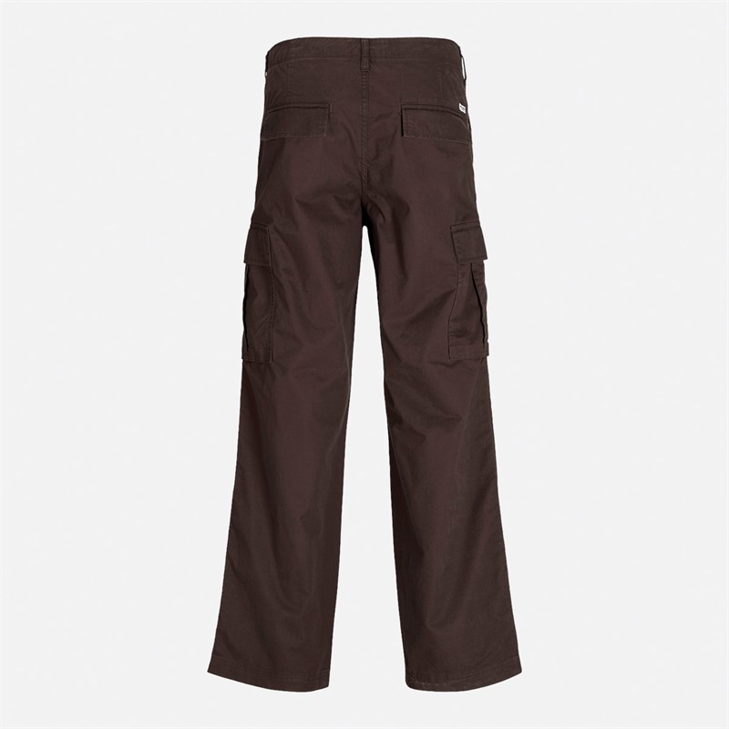 JACK AND JONES Mens Bill Knockout Cargo Pants Seal Brown