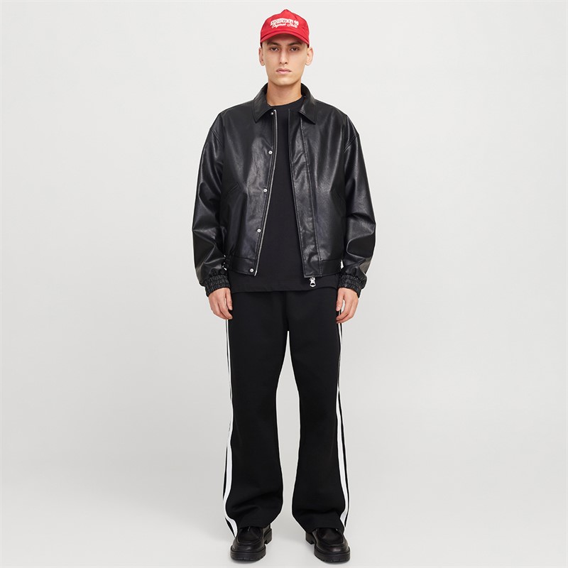 JACK & JONES Mens Bill Minimal Joggers Black