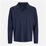 JACK & JONES Mens Blachad Long Sleeve Polo Night Sky
