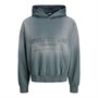 JACK & JONES Mens Reflex Washed Hoodie Orion Blue