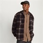 JACK & JONES Mens Newton Teddy Overshirt Chocolate Torte