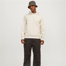 JACK AND JONES Mens Aero Print Hoodie Moonbeam