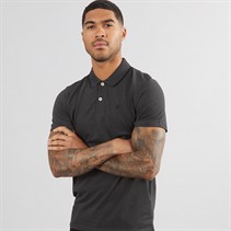 JACK & JONES Mens Paulos Polo Dark Grey Melange
