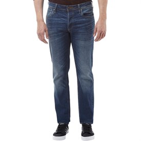 JACK AND JONES Męskie Tim Original CR014 Jeansy Slim Mid Niebieski