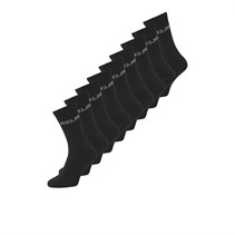 JACK & JONES Mens Regen Nine Pack Crew Socks Black