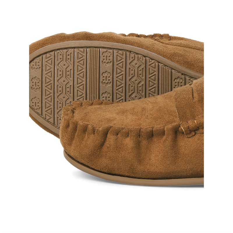 JACK & JONES Herren Bradford Mokassin Hausschuhe Cognac