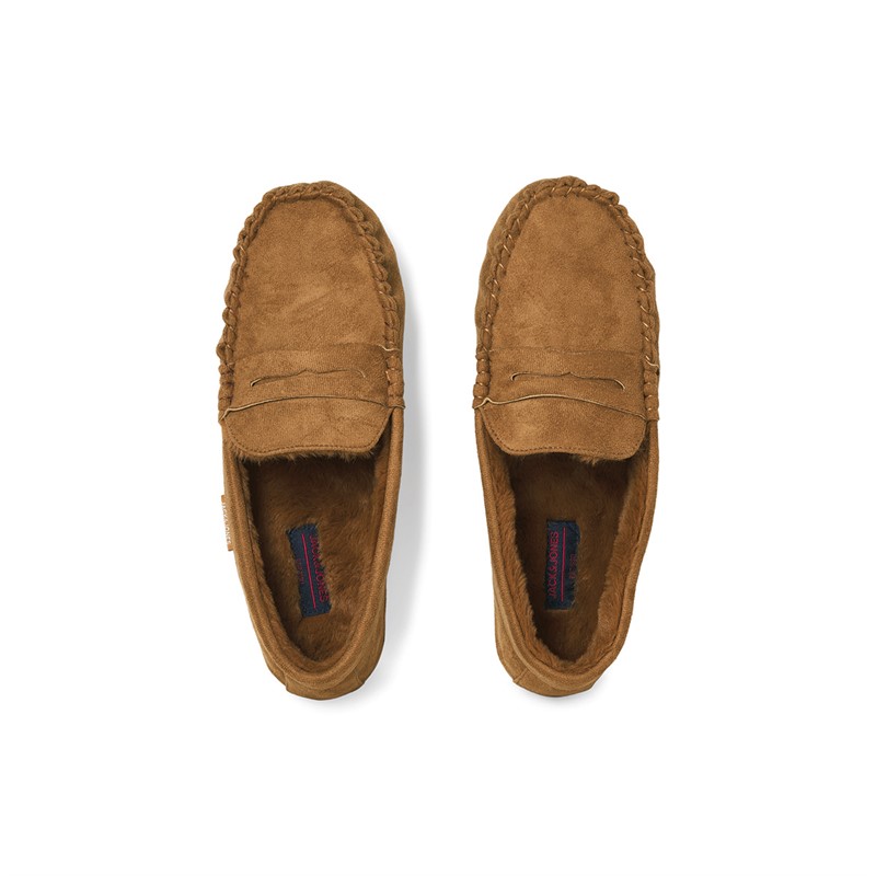 JACK & JONES Herren Bradford Mokassin Hausschuhe Cognac