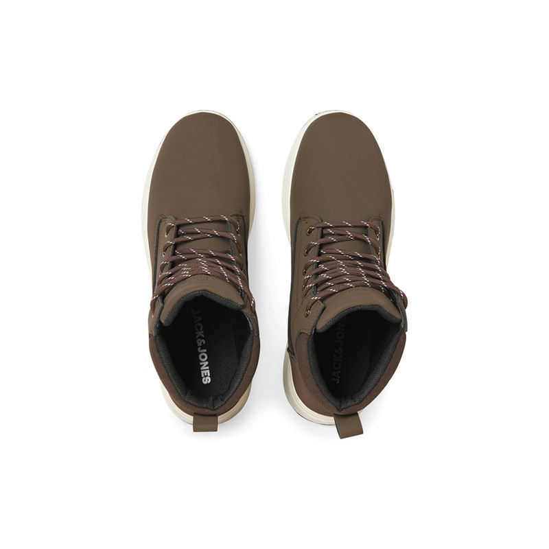 JACK & JONES Herren Alaska PU Nubuk Stiefel Cappuccino