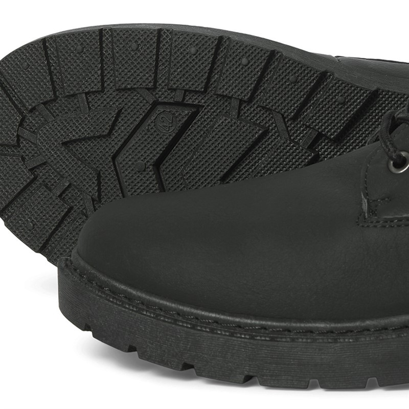 JACK & JONES Herren Thames PU Stiefel Anthrazit