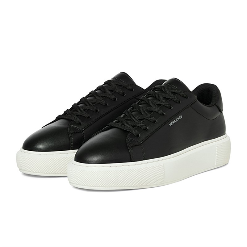 JACK & JONES Herren Grand PU Cupsole Turnschuhe Anthrazit