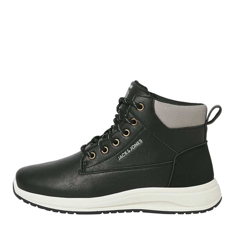JACK & JONES Heren Alaska PU Nubuck Laarzen Antraciet