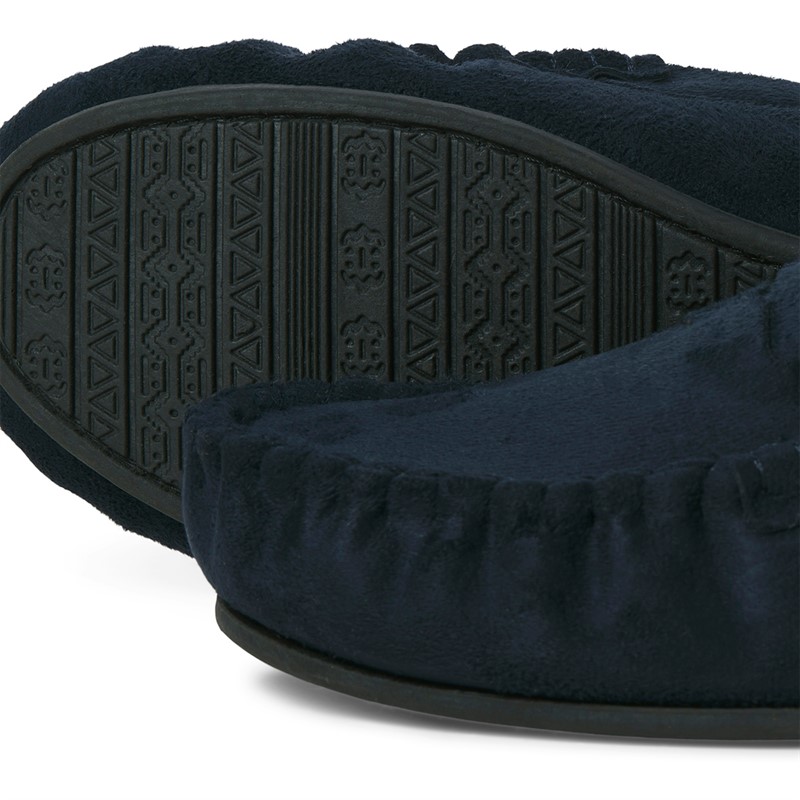 JACK & JONES Herren Bradford Mokassin Hausschuhe Navy Blazer