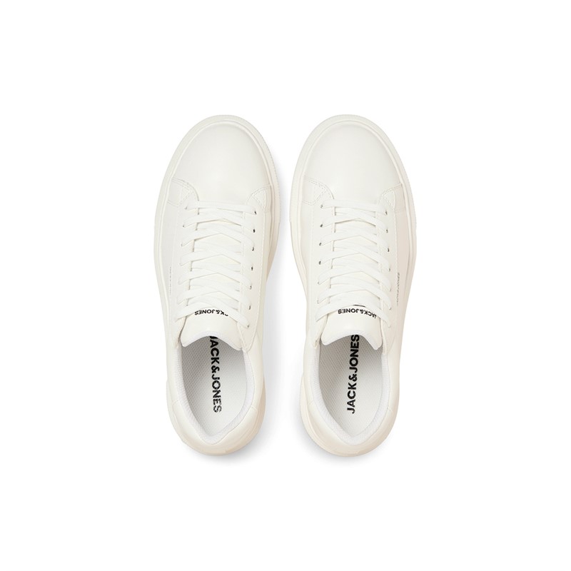 JACK & JONES Herren Grand PU Cupsole Turnschuhe Weiß