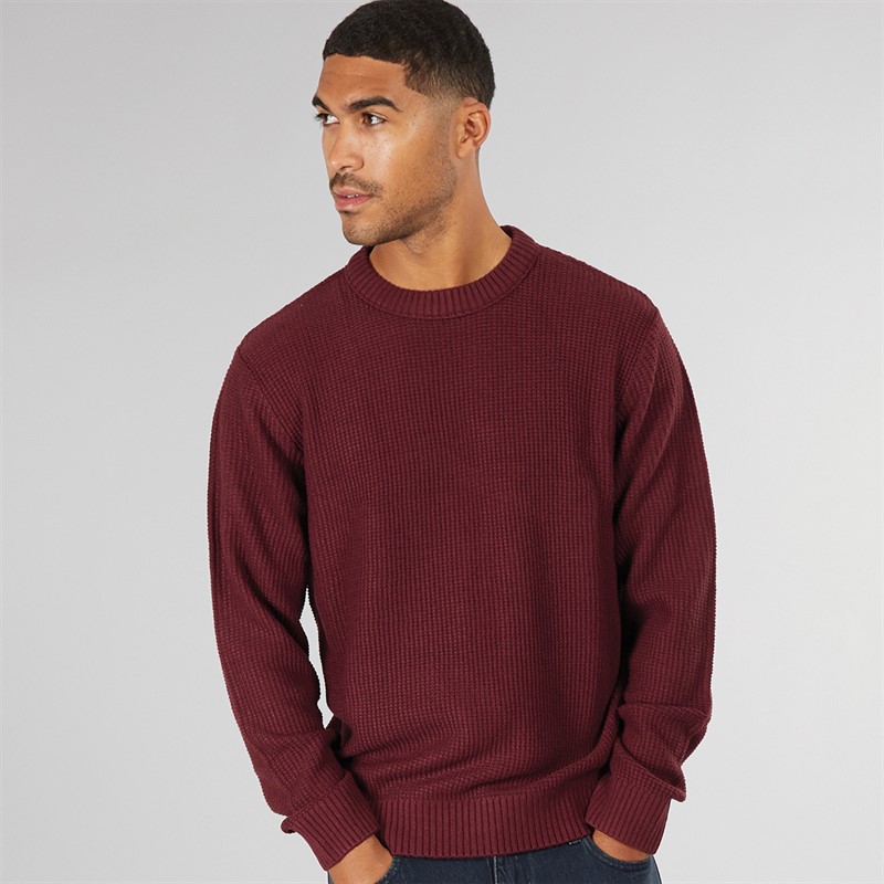 JACK & JONES Herren Reisstrick Pullover Port
