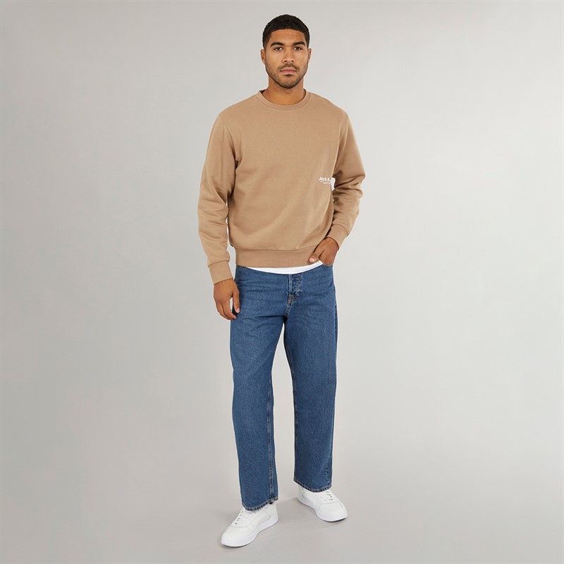 JACK & JONES Herren Alex SQ 741 Baggy Fit Jeans Mittelblau