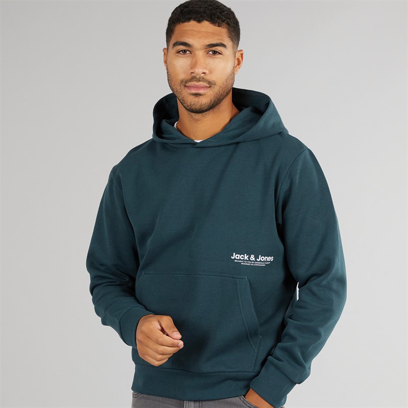 JACK & JONES Mens Vesterbro Side Hoodie Magical Forest - Size S