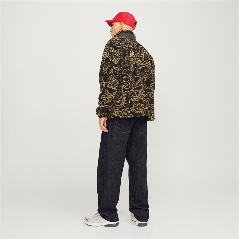 JACK & JONES Mens Alex SQ 706 Baggy Fit Jeans Black Wash