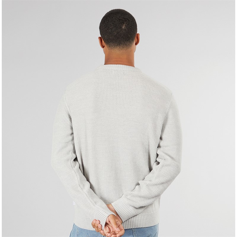 JACK & JONES Herren Reisstrick Pullover Hellgrau