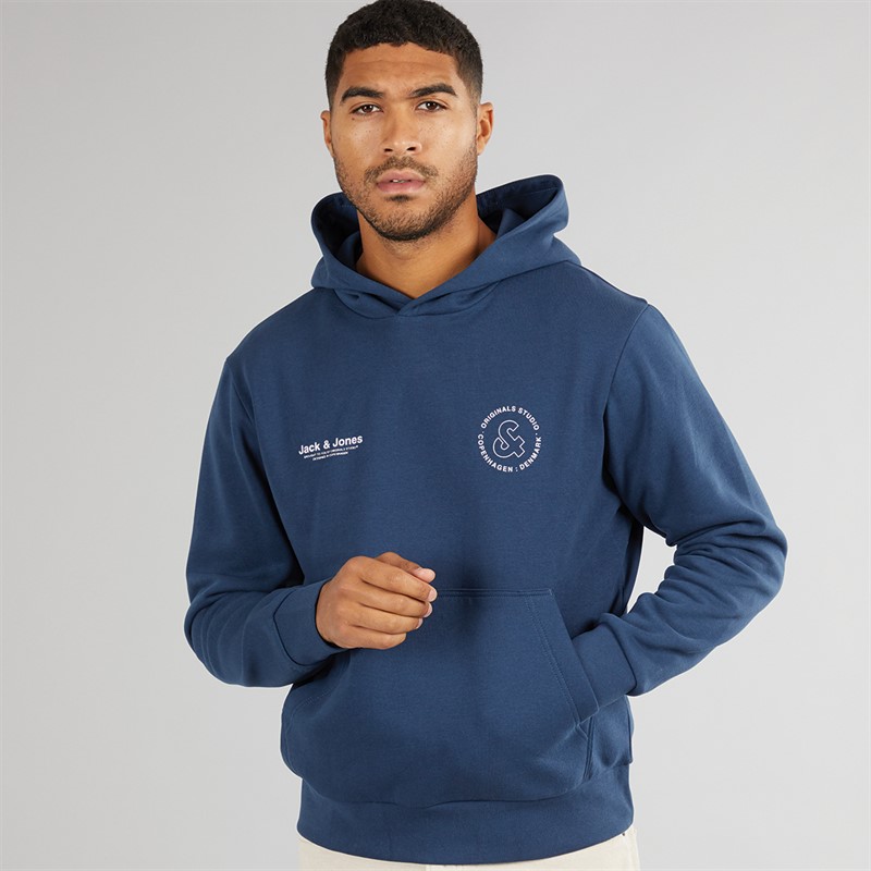 JACK & JONES Herren Vesterbro Sport Kapuzenpullover Insignia Blau