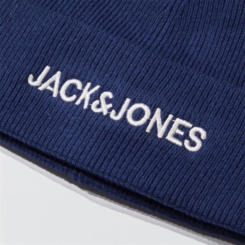JACK & JONES Mens Jacbilly Beanie Navy Blazer