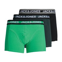 JACK & JONES Heren Adrian Drie Pack Boxerbroekjes Holly Green/Magical Forest/Zwart