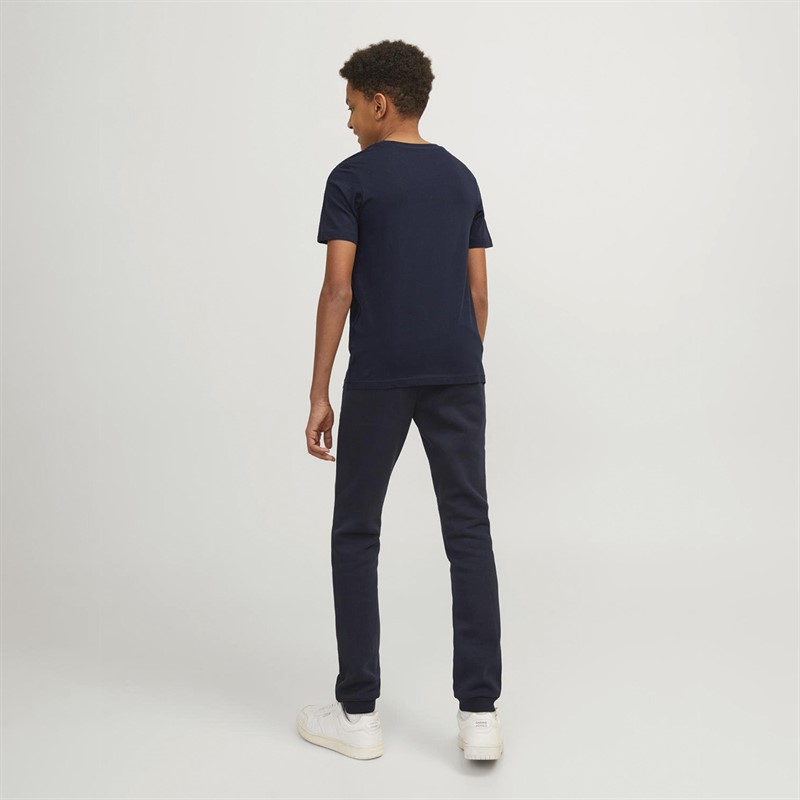 JACK & JONES Boys Corp Logo T-Shirt Navy Blazer