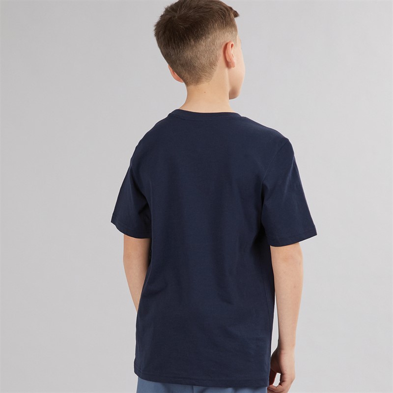 JACK & JONES Boys Colton Print T-Shirt Sky Captain