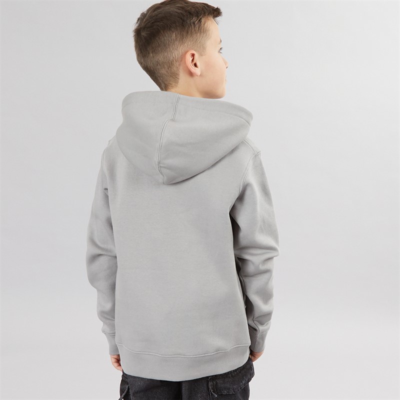 JACK & JONES Boys Star Hoodie Ultimate Grey/White