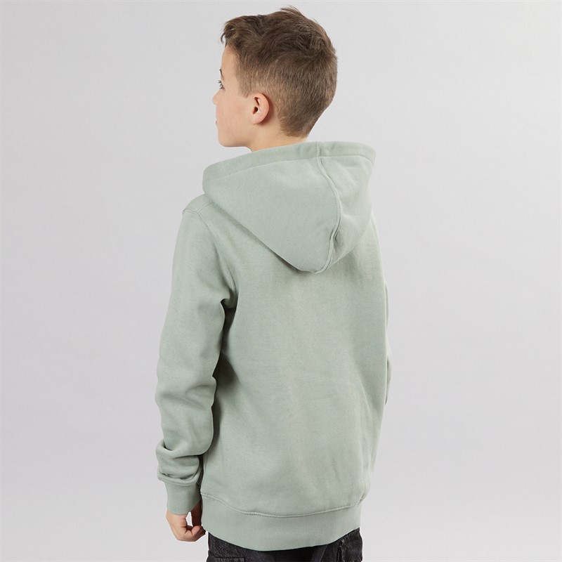 JACK & JONES Boys Star Hoodie Iceberg Green
