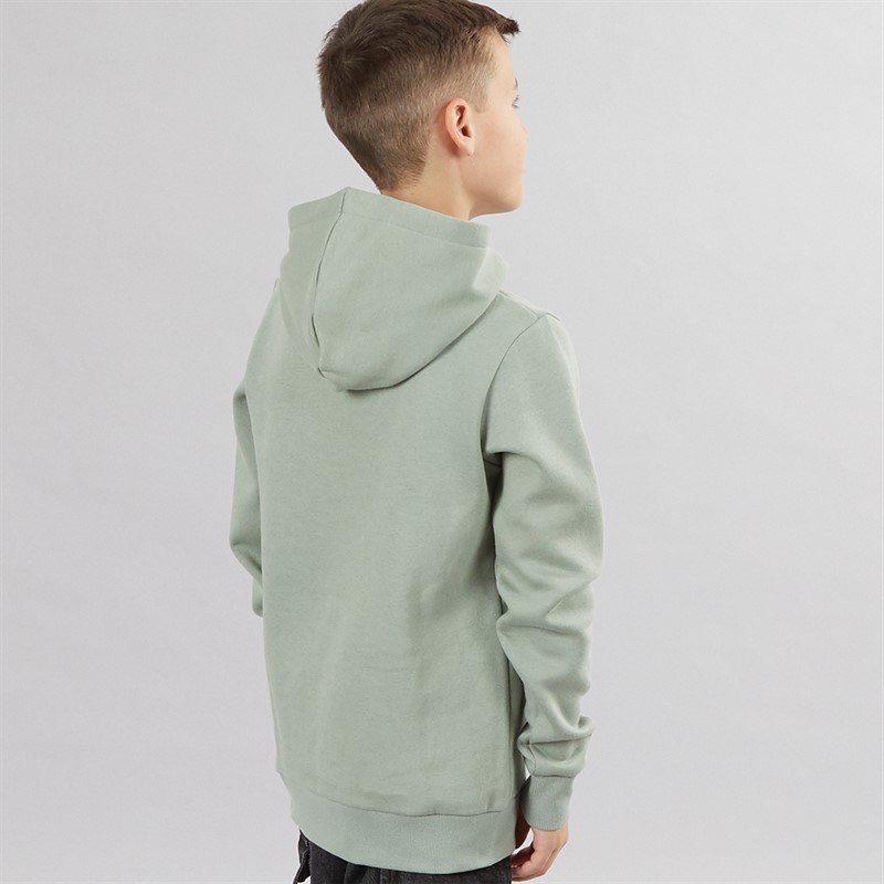 JACK & JONES Boys Logo Hoodie Iceberg Green
