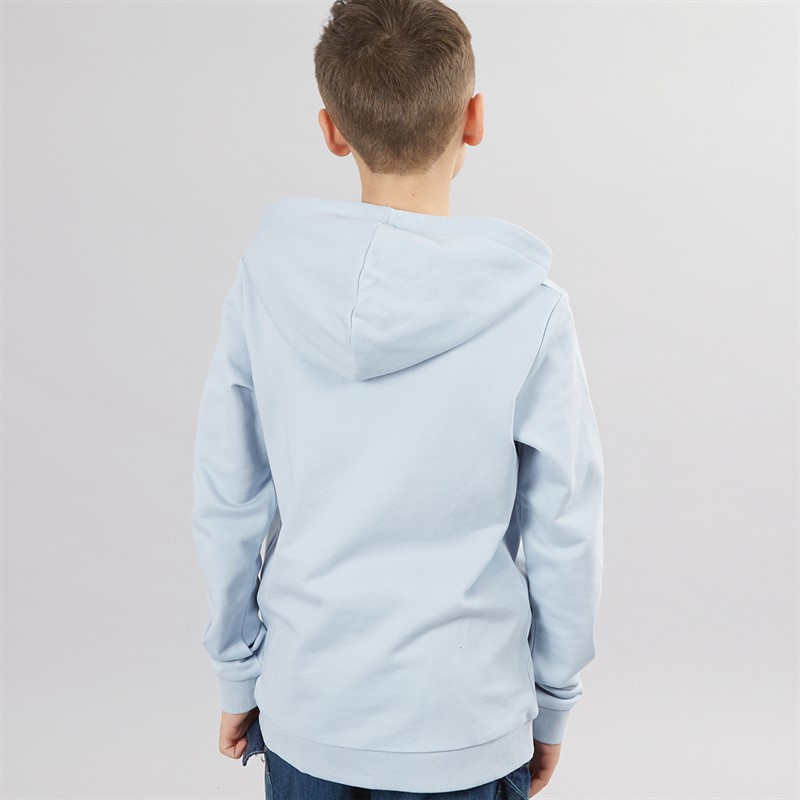 JACK & JONES Boys Logan Print Hoodie Subdued Blue