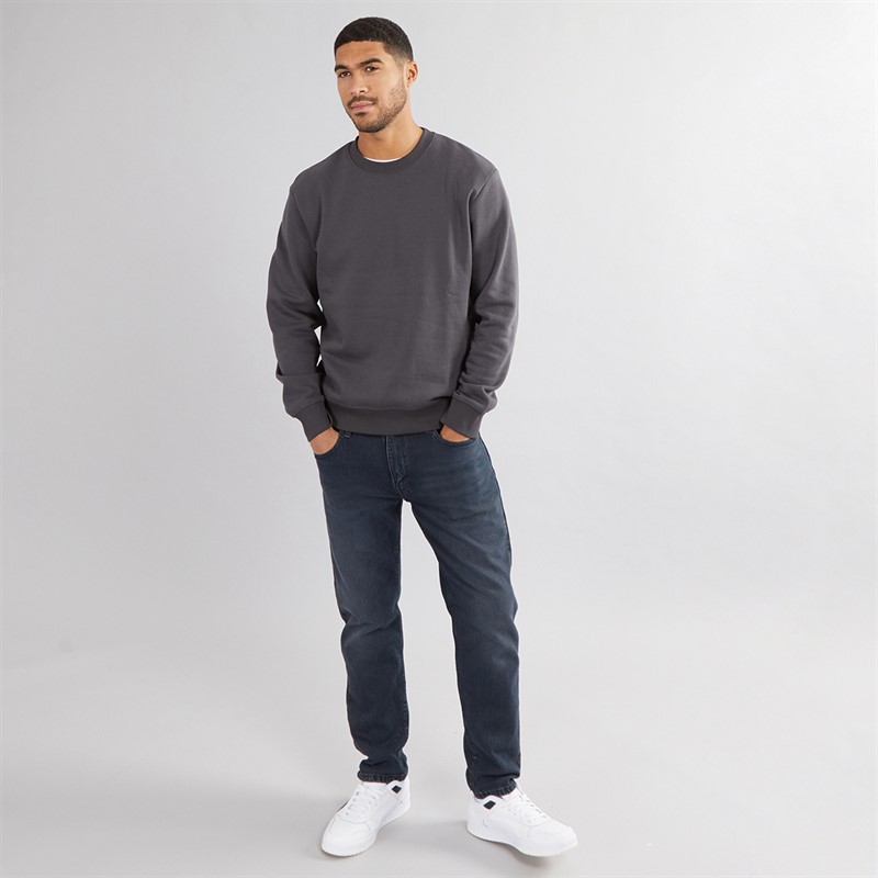 JACK & JONES Mens Bradley Culture Sweatshirt Asphalt