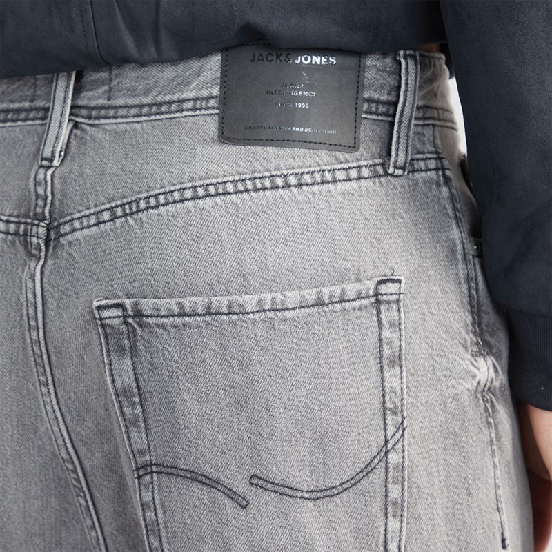 JACK & JONES Mens Ron Original MF 149 Jeans Grey Denim