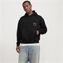 JACK & JONES Mens Austin Font Hoodie Black