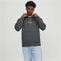 JACK & JONES Mens Vesterbro Hoodie Iron Gate