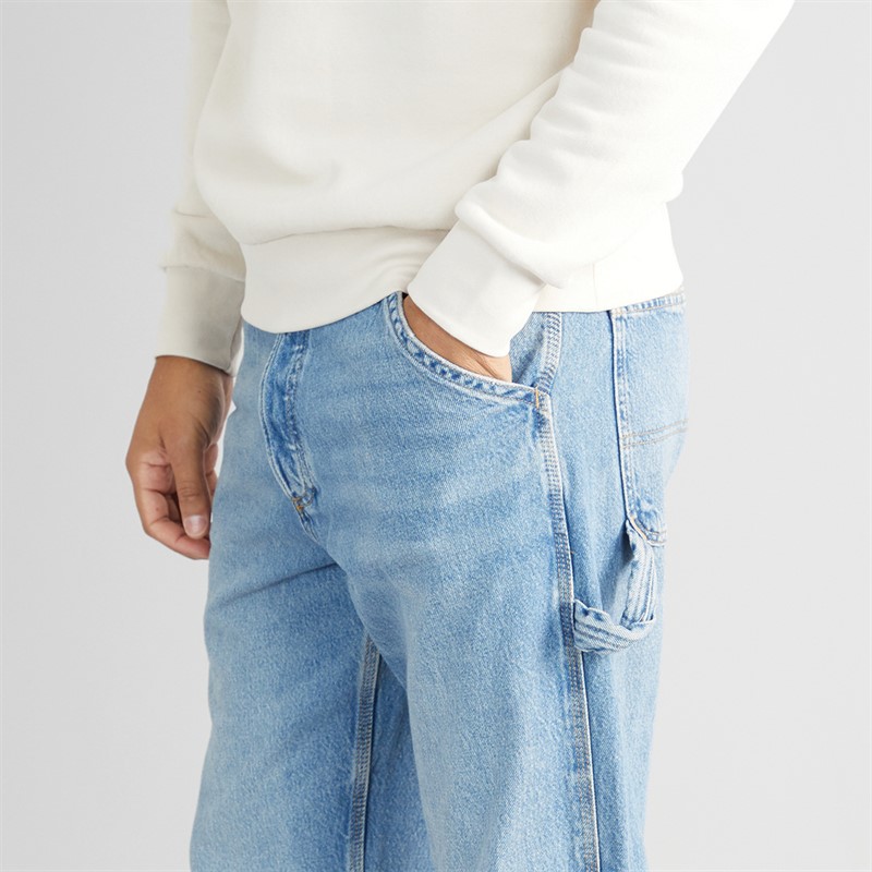 JACK & JONES Mens Eddie Carpenter SBD 416 Jeans Blue Denim