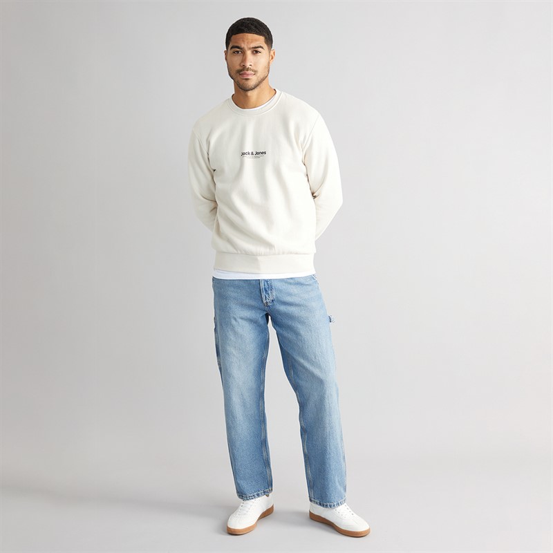 JACK & JONES Mens Eddie Carpenter SBD 416 Jeans Blue Denim