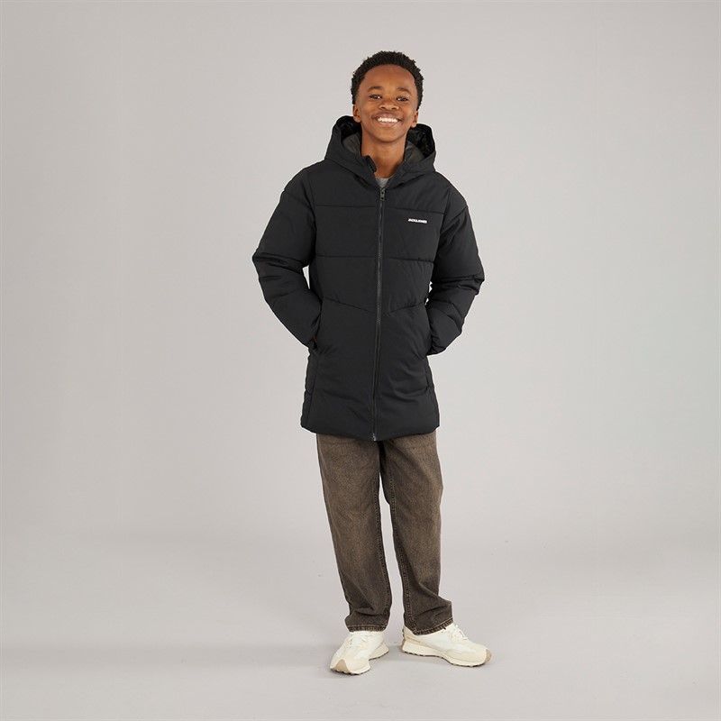 JACK & JONES Junge Brady Puffer Jacke Schwarz